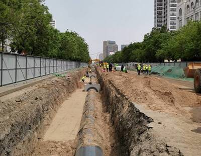 濟寧古槐路交通疏解項目管線施工提前兩月告捷，市政工程建設跑出“加速度”