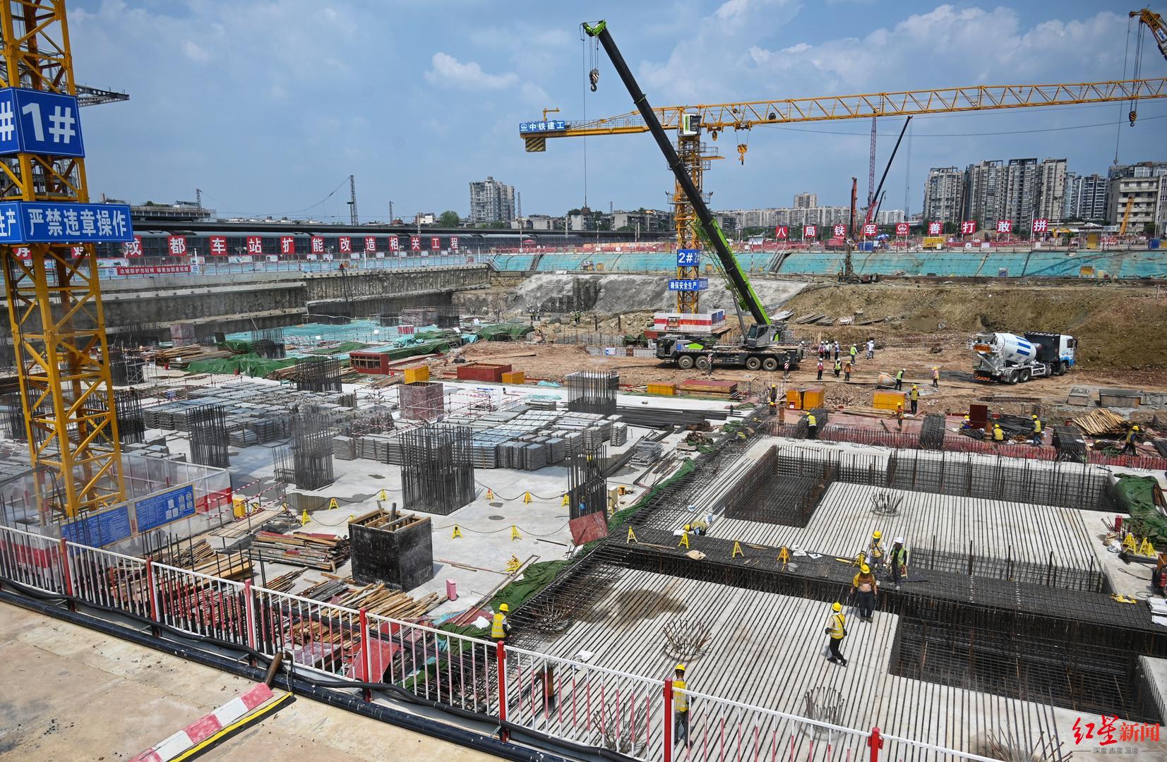 火車北站擴能改造進入二階段施工，商貿大道下穿隧道預計年內通車